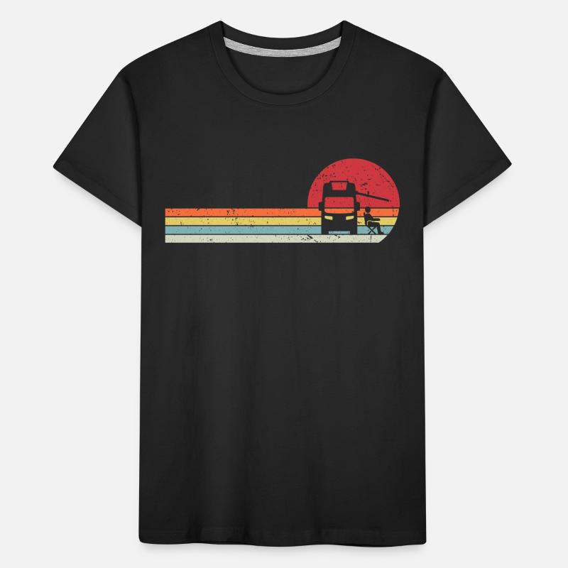 Retro Wohnmobil Camper Geschenk Camper Camper Kinder Premium Bio T-Shirt