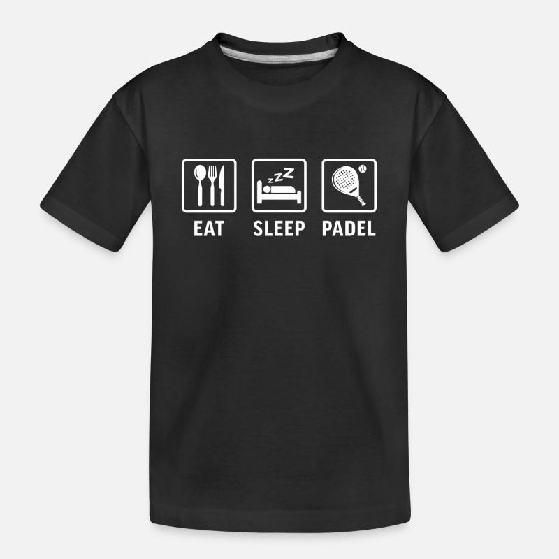 eat sleep padel - T-shirt bio Premium Enfant - noir