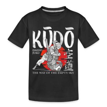 Kudo - Martial Arts - Kids' Premium Organic T-Shirt - black - Front