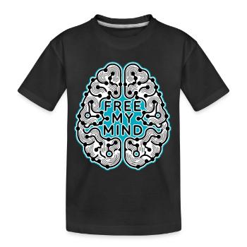 FREE MY MIND #1 - let's talk - T-shirt bio Premium Enfant - noir - Devant