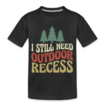 I have Rando Humour hiking - Kids' Premium Organic T-Shirt - black - Front