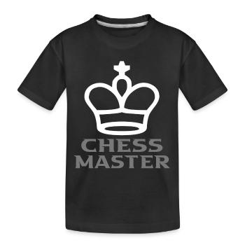 Schach - Kinder Premium Bio T-Shirt - Schwarz - Vorne