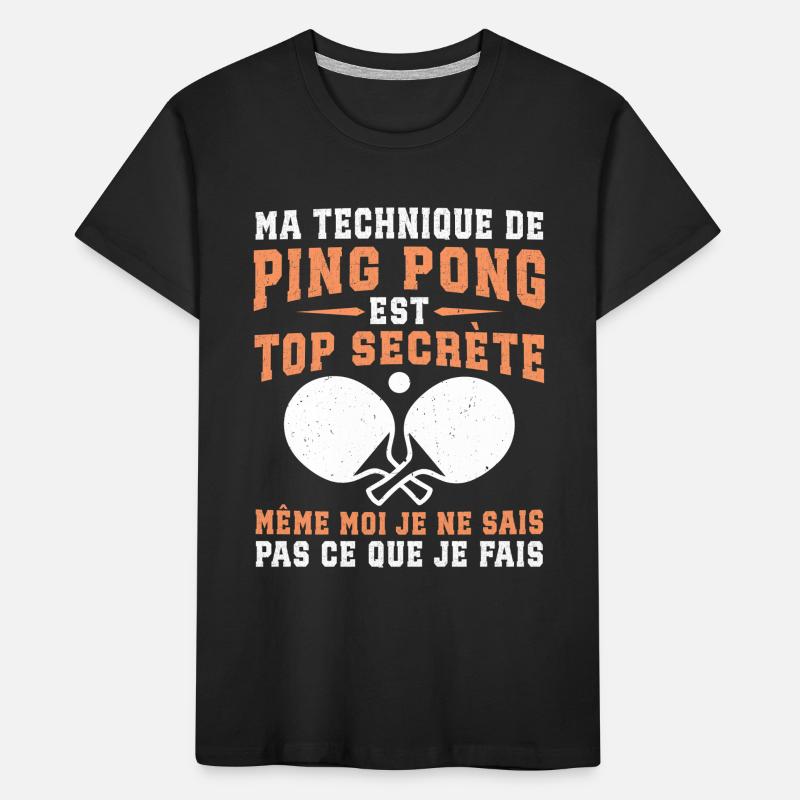 ma technique de ping-pong T-shirt bio Premium Enfant