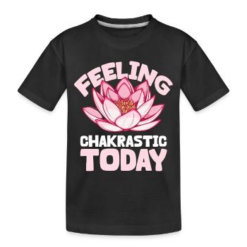 Chakra Feeling - Gute Energie - Kinder Premium Bio T-Shirt - Schwarz - Vorne