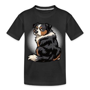 Australian Shepherd Aussie Aussie Owners Aussies - Kids' Premium Organic T-Shirt - black - Front