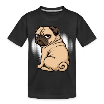 Carlin Carlin Propriétaire de carlin Amoureux du carlin Porte-carlin - T-shirt bio Premium Enfant - noir - Devant