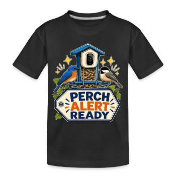 ALERTE PERCHOIR PRÊTE - T-shirt bio Premium Enfant - noir - Devant