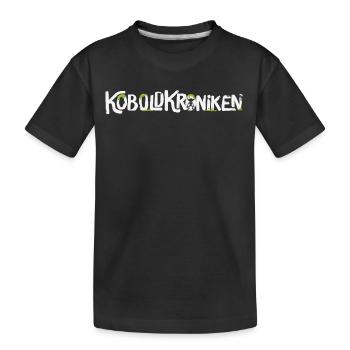 KoboldKroniken Logo - Kinder Premium Bio T-Shirt - Schwarz - Vorne