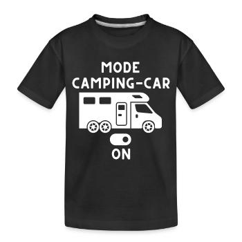 Wohnmobil-Modus auf Wohnmobil Geschenk - Kinder Premium Bio T-Shirt - Schwarz - Vorne
