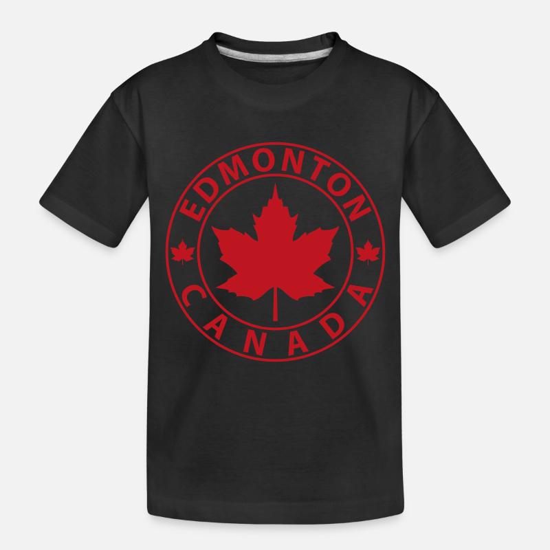 Edmonton - Kinder Premium Bio T-Shirt - Schwarz