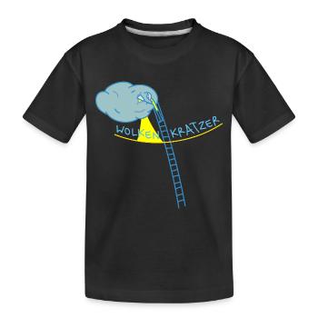 Hoffnung auf Sonne - Kinder Premium Bio T-Shirt - Schwarz - Vorne