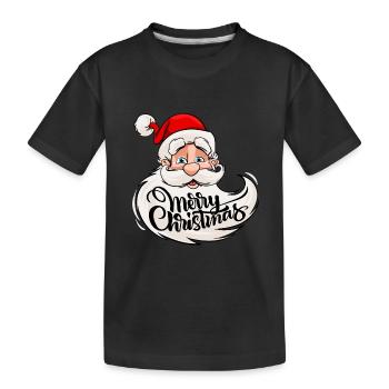 Noël Santa Claus / Noël - T-shirt bio Premium Enfant - noir - Devant
