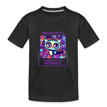 Katzenparadies - Niedlich und verspielt - Kinder Premium Bio T-Shirt - Schwarz - Vorne