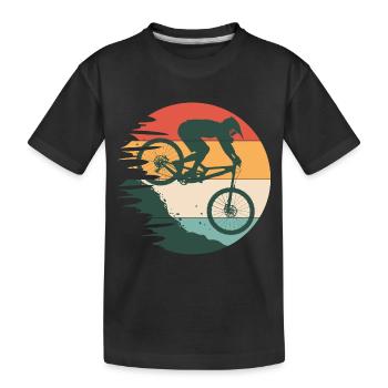 bike bikes BMX mountain bike montain bike - Kids' Premium Organic T-Shirt - black - Front
