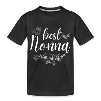 Beste Nonna. Nonna Geschenk - Kinder Premium Bio T-Shirt - Schwarz - Vorne