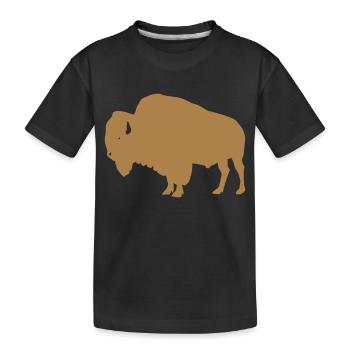 Bison - T-shirt bio Premium Enfant - noir - Devant