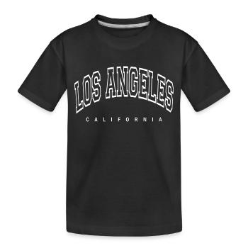 Los Angeles - Kids' Premium Organic T-Shirt - black - Front