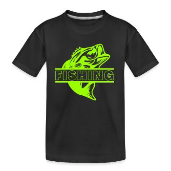 Fish - Kids' Premium Organic T-Shirt - black - Front