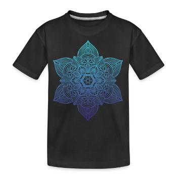 Mandala - Kids' Premium Organic T-Shirt - black - Front