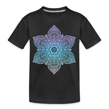 Mandala - Kids' Premium Organic T-Shirt - black - Front