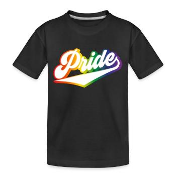 Fierté Arc-en-ciel LGBTQ - T-shirt bio Premium Enfant - noir - Devant
