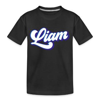 Liam | Farben änderbar - Kinder Premium Bio T-Shirt - Schwarz - Vorne