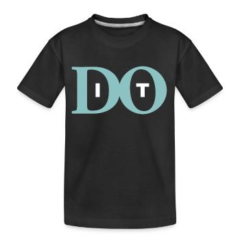 Fais-le - T-shirt bio Premium Enfant - noir - Devant