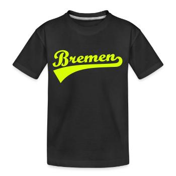 Bremen - Kinder Premium Bio T-Shirt - Schwarz - Vorne