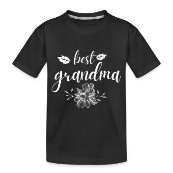 Grand-mère. Cadeau de grand-mère - T-shirt bio Premium Enfant - noir - Devant