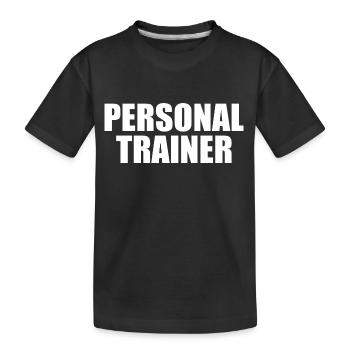 Personal trainer - Kids' Premium Organic T-Shirt - black - Front