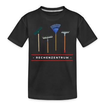 Rechenzentrum - Zentrum der Rechen. Nerd. Lustig. - Kinder Premium Bio T-Shirt - Schwarz - Vorne