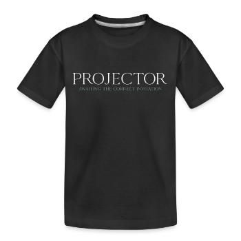 Projector - Kinder Premium Bio T-Shirt - Schwarz - Vorne