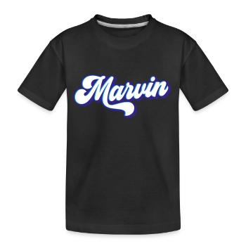 Marvin | Farben änderbar - Kinder Premium Bio T-Shirt - Schwarz - Vorne