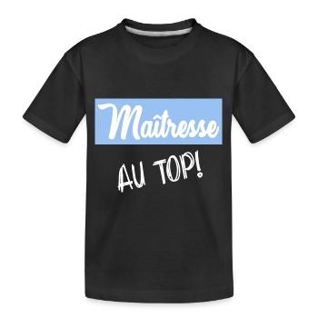 VIELEN DANK. GELIEBTE - Kinder Premium Bio T-Shirt - Schwarz - Vorne