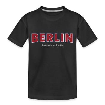 Berlin - Kinder Premium Bio T-Shirt - Schwarz - Vorne
