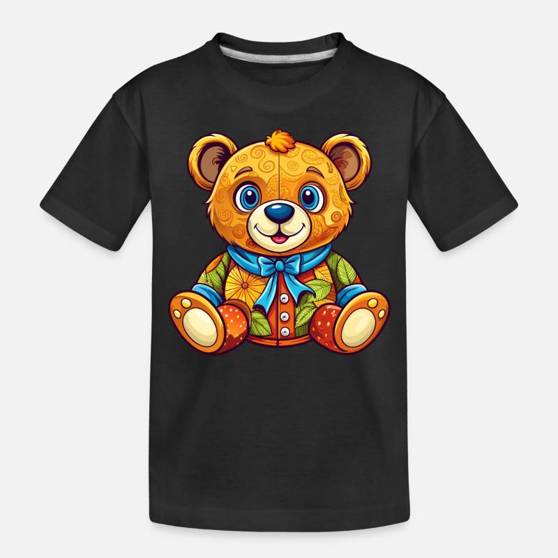 Peluche colorée - T-shirt bio Premium Enfant - noir
