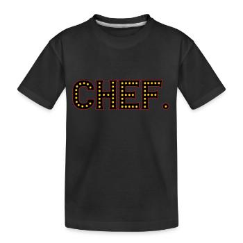 Chef | Couleurs changeantes - T-shirt bio Premium Enfant - noir - Devant
