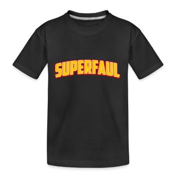 Superfaul Shirt - Entspannung mit Stil - Kinder Premium Bio T-Shirt - Schwarz - Vorne