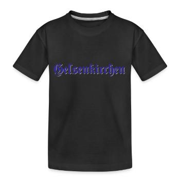 Gelsenkirchen Text | Colors changeable - Kids' Premium Organic T-Shirt - black - Front