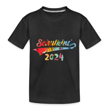EINSCHULUNG SCHULKIND 2024 SCHULE - Kinder Premium Bio T-Shirt - Schwarz - Vorne