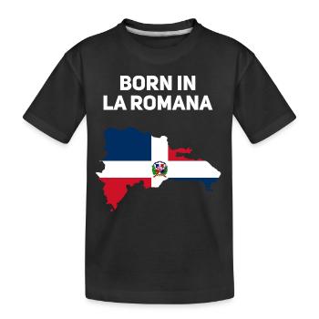 Dominikanische Republik - Kinder Premium Bio T-Shirt - Schwarz - Vorne