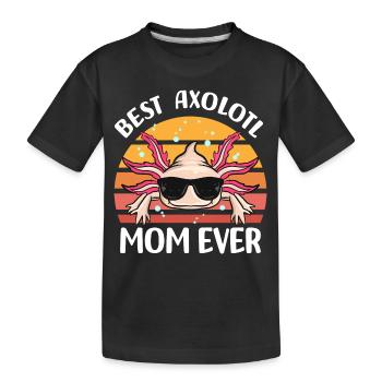 Axolotl Animal de compagnie | Idée cadeau d’embardée de queue d’animaux - T-shirt bio Premium Enfant - noir - Devant