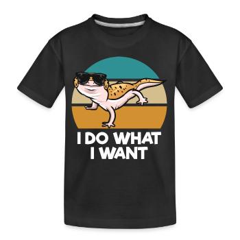 Les animaux de compagnie de Gecko | Zookeeper Amphibiens Cadeaux - T-shirt bio Premium Enfant - noir - Devant