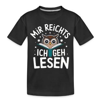 oiseau de nuit hibou hibou oiseau - T-shirt bio Premium Enfant - noir - Devant