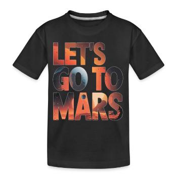 Mars Planète Planète Système Solaire - T-shirt bio Premium Enfant - noir - Devant