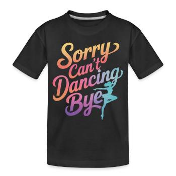 Tanzen Tänzer Tanzen - Kinder Premium Bio T-Shirt - Schwarz - Vorne