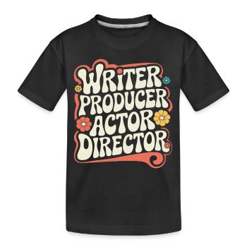 Filmemacher Filmregisseur Kameramann Film - Kinder Premium Bio T-Shirt - Schwarz - Vorne