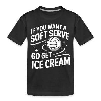 Volleyball Players Beach Volleyball Volleyball Players - Kids' Premium Organic T-Shirt - black - Front