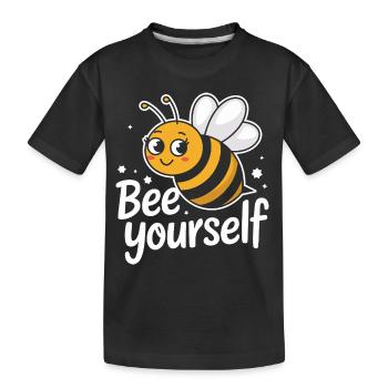 abeille abeille apicultrice abeille abeille - T-shirt bio Premium Enfant - noir - Devant