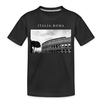 LUXURY - ITALIA - Kinder Premium Bio T-Shirt - Schwarz - Vorne